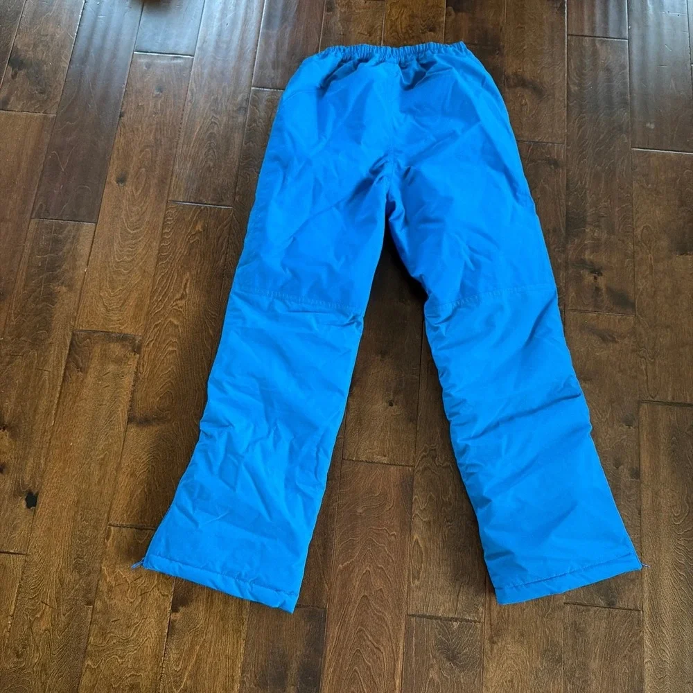 Lands End Squall Waterproof Insulated Snow Pants Boys Girls 16 Blue Winter Ski